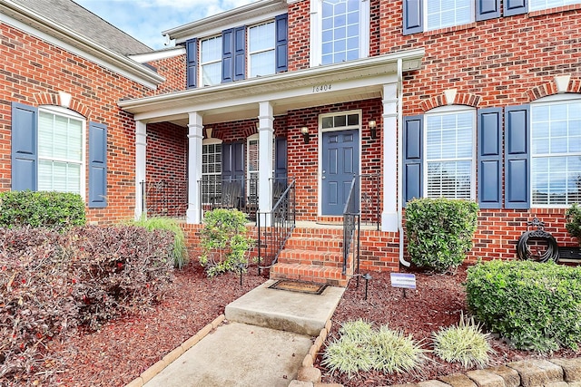 16404 Grassy Creek Dr, Huntersville, NC 28078 - property entrance with brick siding