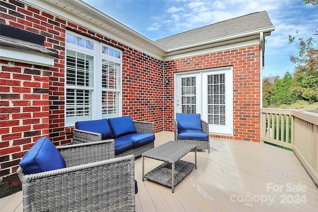 16404 Grassy Creek Dr, Huntersville, NC 28078 - wooden terrace featuring an outdoor living space
