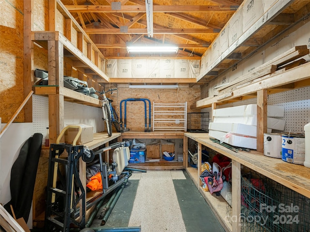 view of storage room