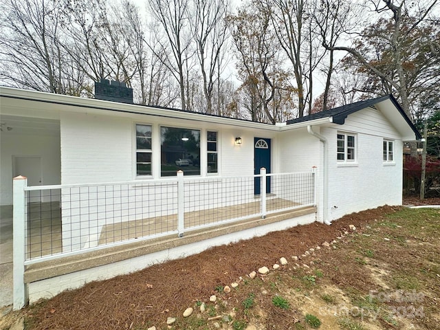 view of ranch-style home