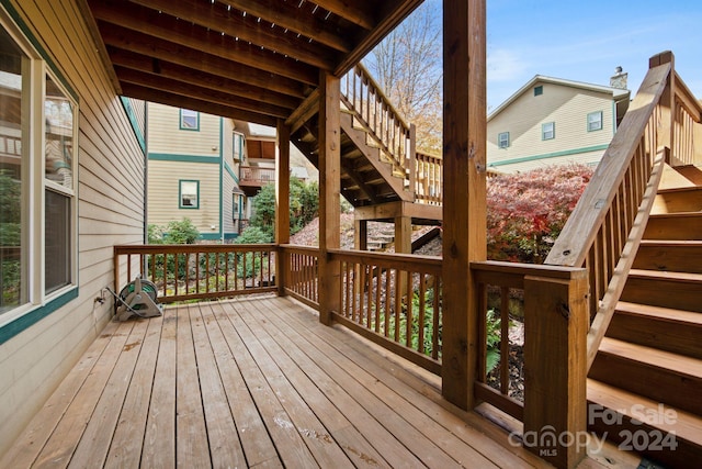 view of wooden terrace