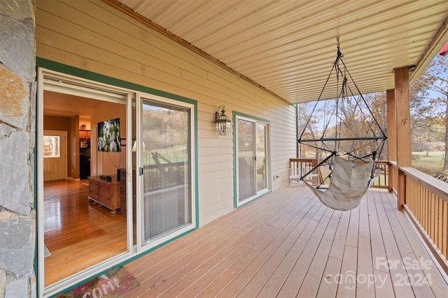 688 Olympic Dr Unit 2, Whittier, NC 28789 - view of wooden terrace