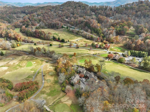 688 Olympic Dr Unit 2, Whittier, NC 28789 - aerial overview of property's location with a mountainous background, a golf course, and a forest