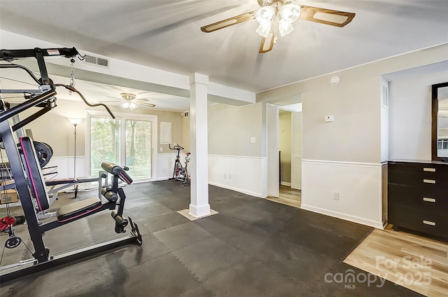 view of workout room