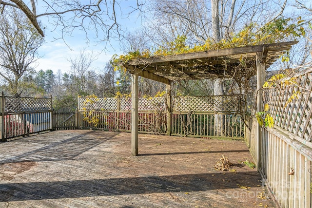 view of patio / terrace featuring a carport