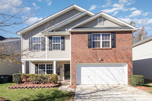 view of front of house featuring a garage