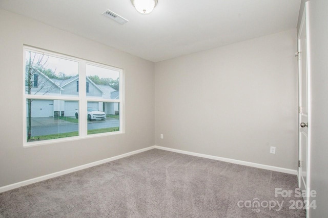 view of carpeted empty room