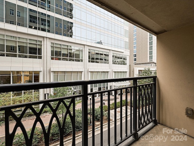 view of balcony