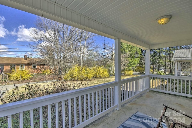 view of patio / terrace with covered porch