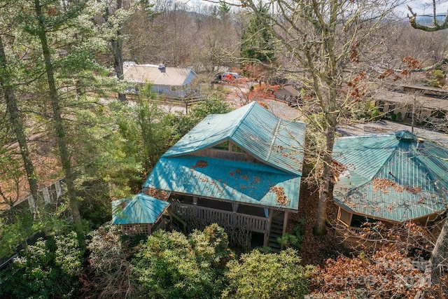 33 Summit Ln, Newland, NC 28657 - aerial view of property and surrounding area featuring a heavily wooded area