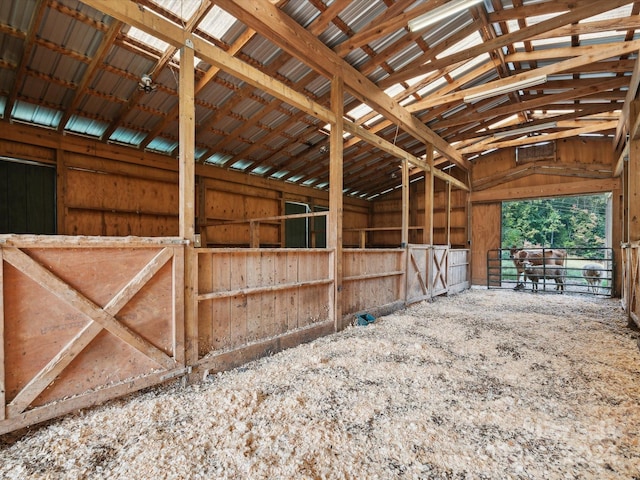 view of horse barn