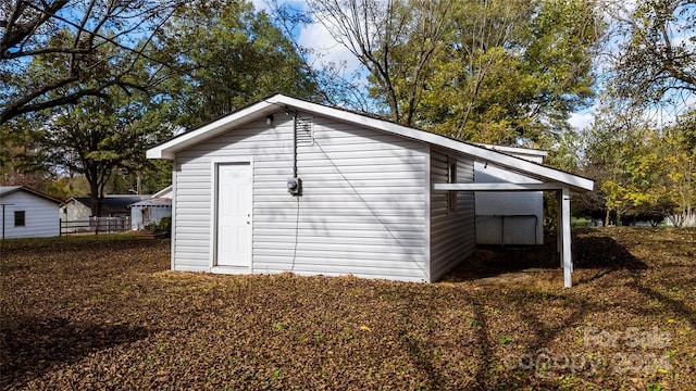 view of outbuilding