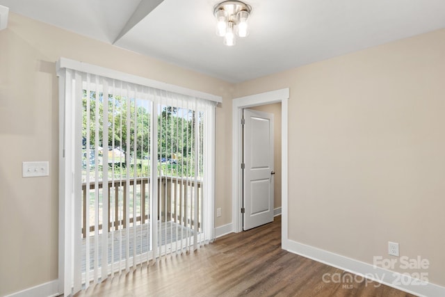 121 Orchard St, Forest City, NC 28043 - spare room featuring baseboards and wood finished floors