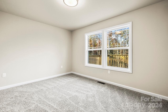 view of carpeted empty room