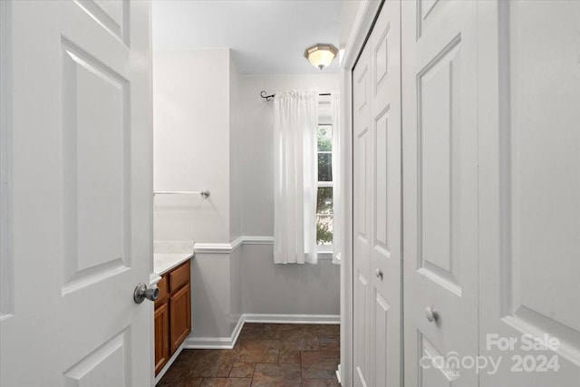 bathroom featuring vanity