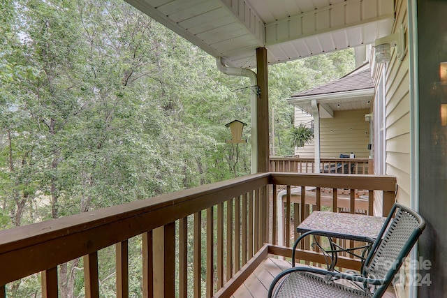 view of balcony