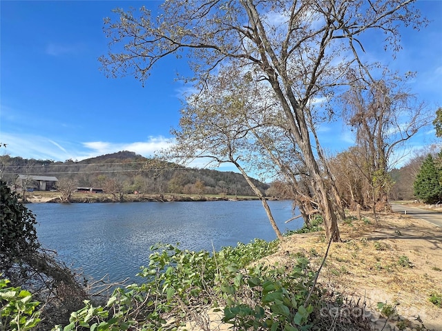 water view featuring a mountain view