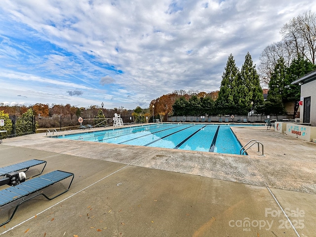 view of pool with a patio