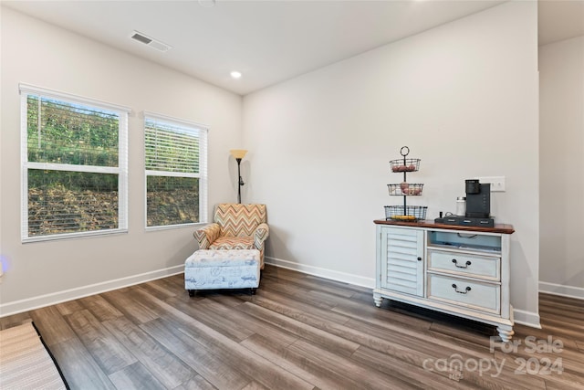 unfurnished room featuring wood-type flooring