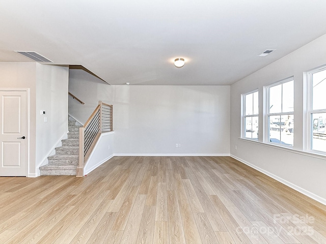 interior space featuring light hardwood / wood-style floors