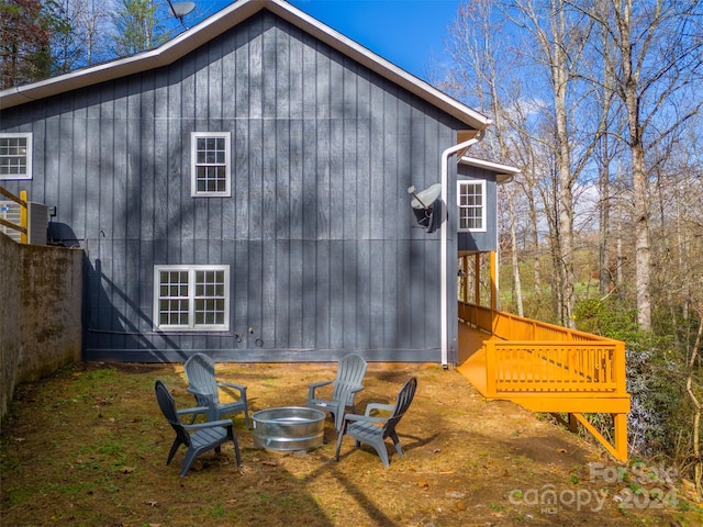 view of back of property