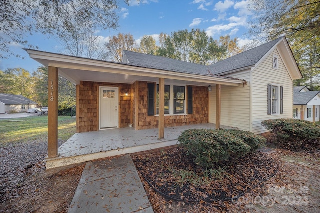 view of ranch-style home