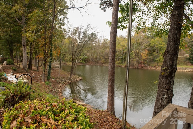 view of water feature