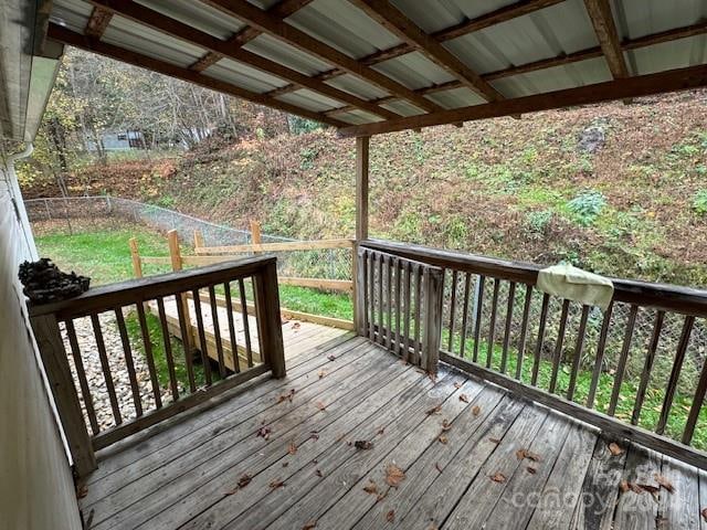 view of wooden terrace