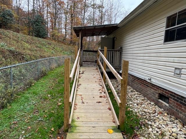 1922 Zacks Fork Rd, Lenoir, NC 28645 - view of wooden deck
