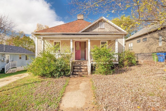 view of bungalow-style home