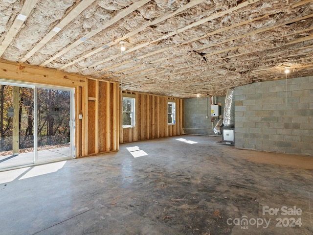 interior space with water heater