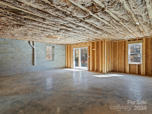 misc room featuring concrete flooring