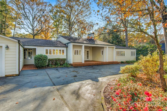 view of ranch-style home