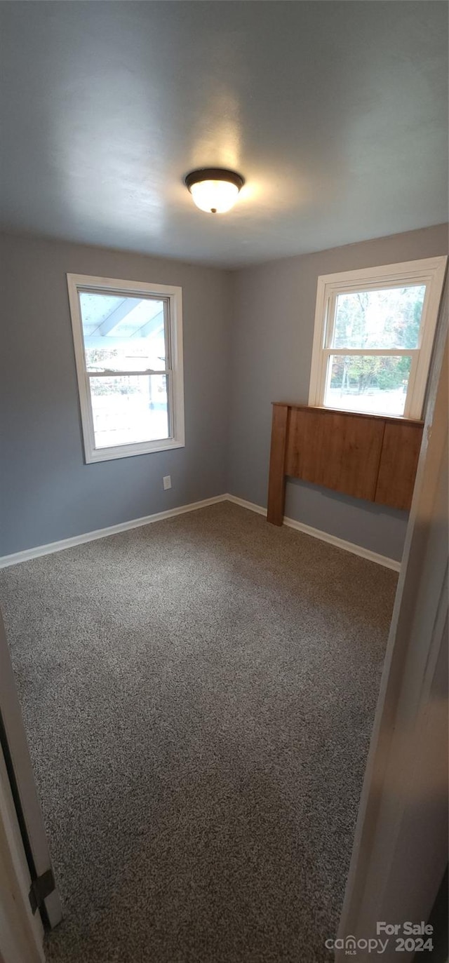 view of carpeted empty room