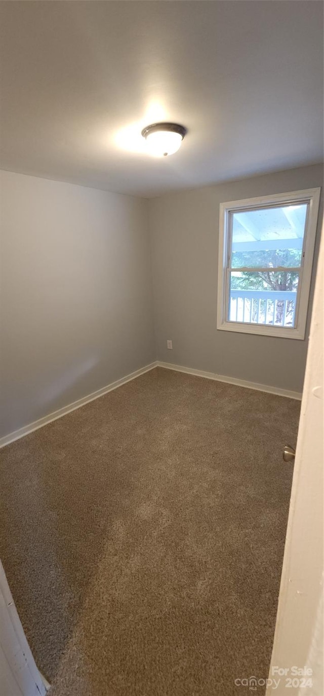 view of carpeted empty room