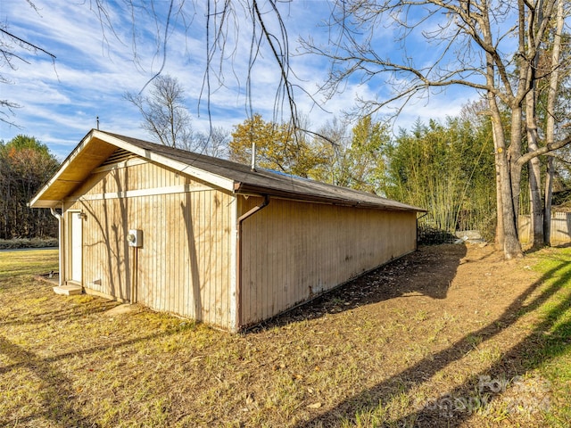 view of outbuilding