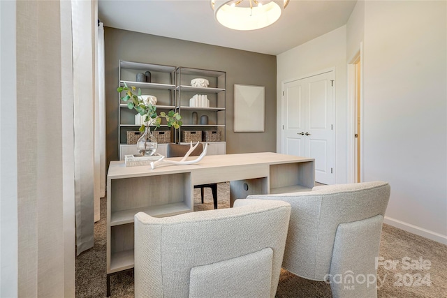 1909 Galloway Rd Lot 46, Charlotte, NC 28262 - carpeted dining area with baseboards and a chandelier