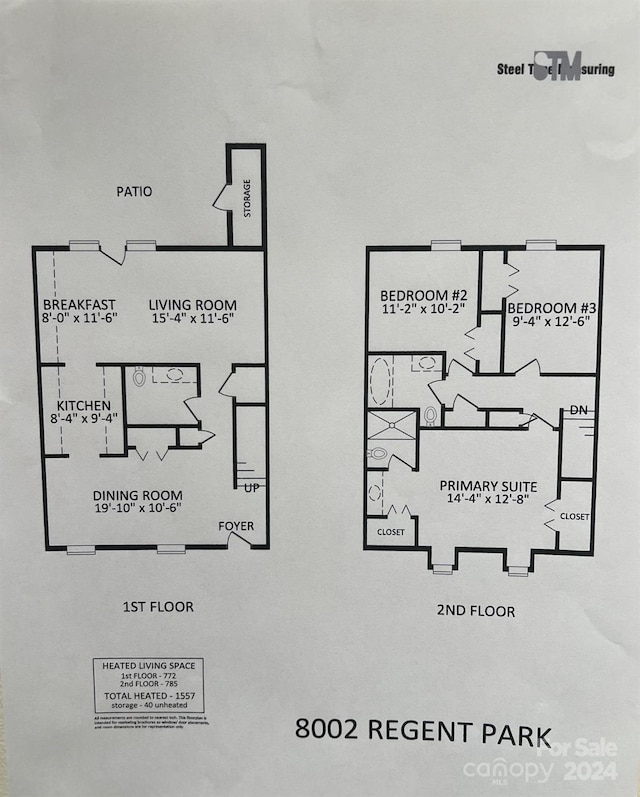 8002 Regent Park Ln, Charlotte, NC 28210 - view of property floor plan