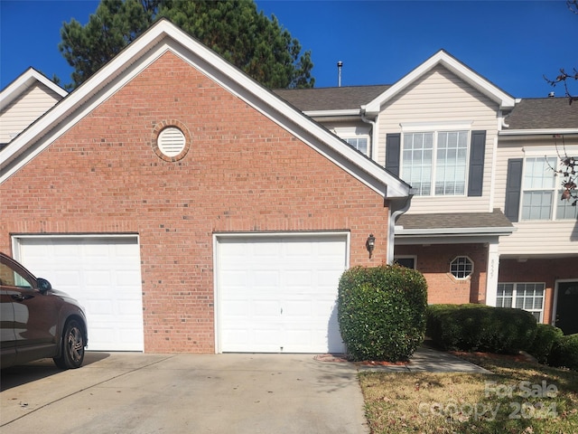 view of front of home featuring a garage