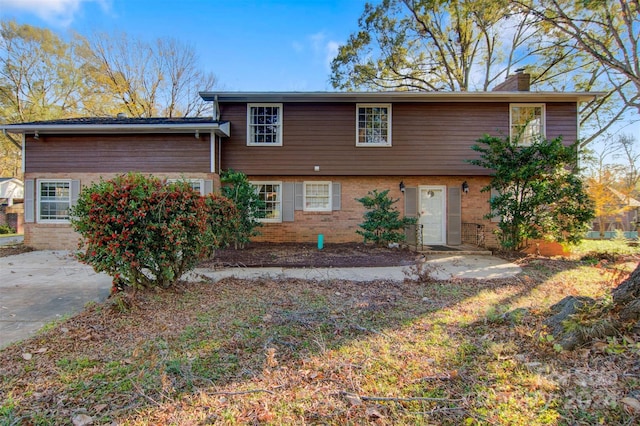 view of front of home with a patio