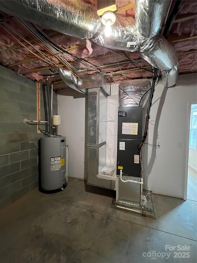 utilities featuring electric water heater