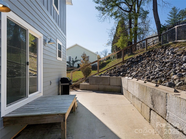 view of patio / terrace with a fenced backyard