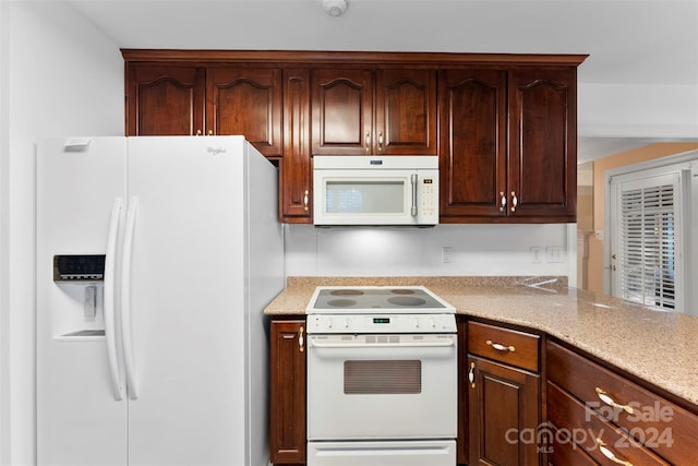 kitchen with white appliances