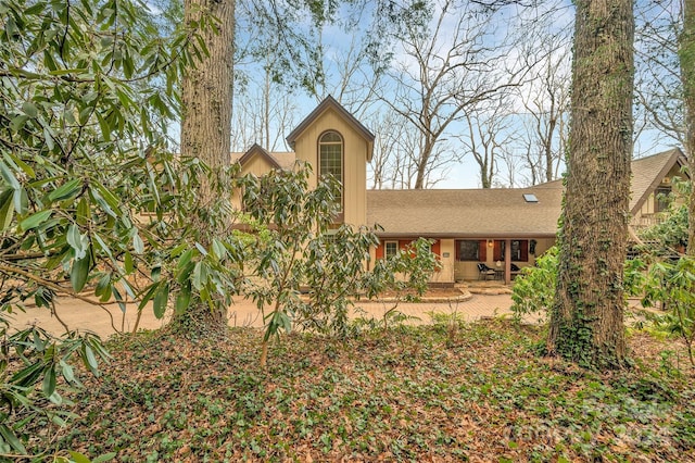 rear view of house with a patio area