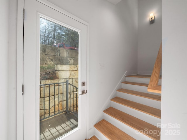 view of staircase