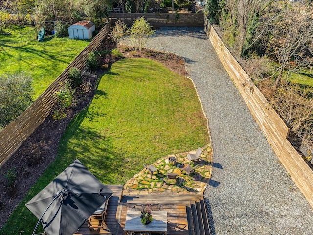 birds eye view of property