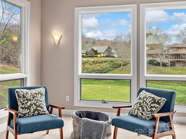 view of sunroom