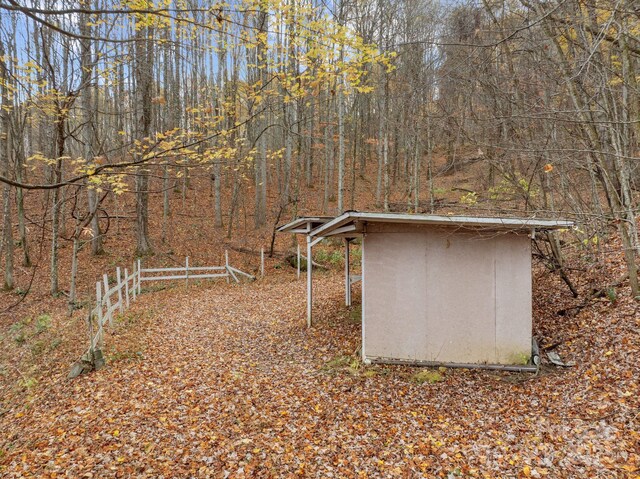 61 Doe Loop, Hot Springs, NC 28743 - view of shed with a view of trees