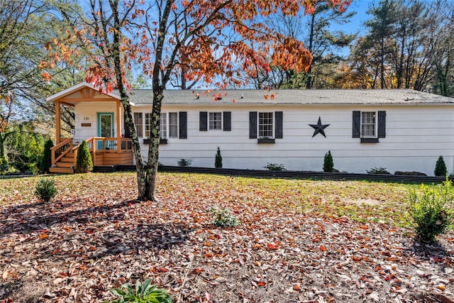 view of ranch-style home