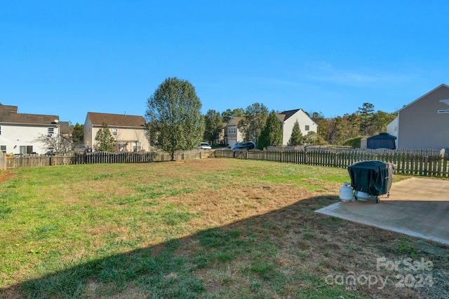 view of yard featuring a patio